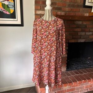 Max Mara Weekend Floral Print Silk Dress Sz 2